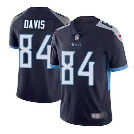 Men Tennessee Titans #84 Corey Davis Nike Navy Vapor Limited NFL Jersey->tennessee titans->NFL Jersey